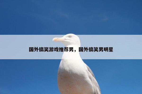 国外搞笑游戏推荐男，国外搞笑男明星