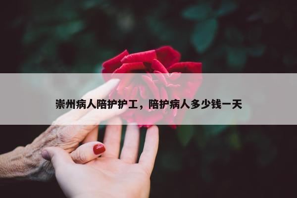 崇州病人陪护护工，陪护病人多少钱一天