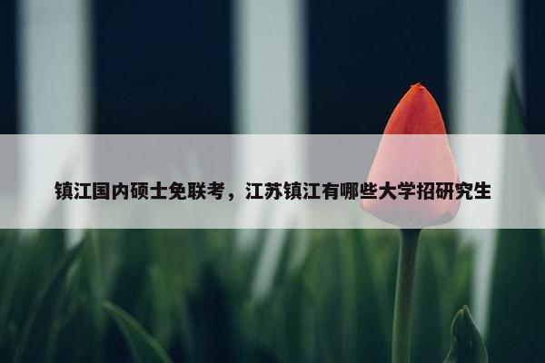 镇江国内硕士免联考，江苏镇江有哪些大学招研究生