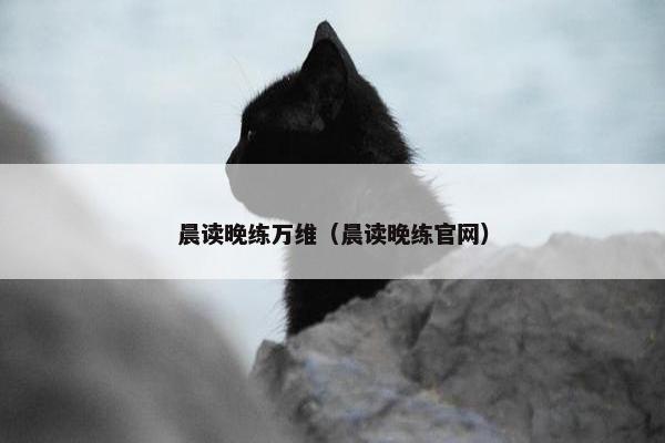 晨读晚练万维（晨读晚练官网）