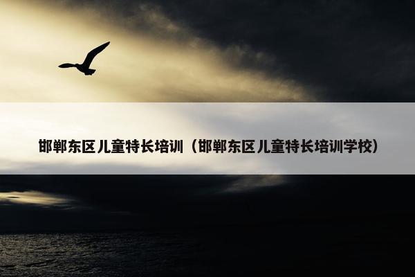 邯郸东区儿童特长培训（邯郸东区儿童特长培训学校）