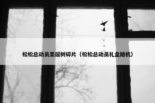 松松总动员圣诞树碎片（松松总动员礼盒随机）