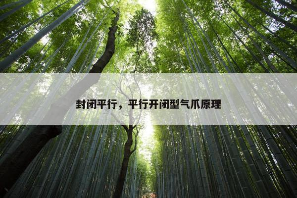 封闭平行，平行开闭型气爪原理