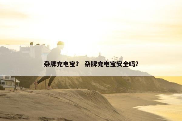 杂牌充电宝？ 杂牌充电宝安全吗？