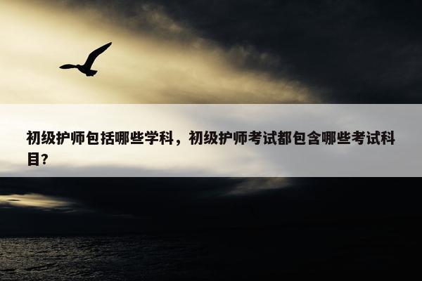 初级护师包括哪些学科，初级护师考试都包含哪些考试科目?