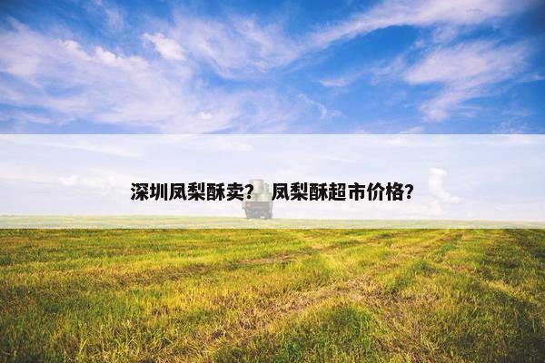 深圳凤梨酥卖？ 凤梨酥超市价格？