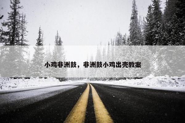 小鸡非洲鼓，非洲鼓小鸡出壳教案
