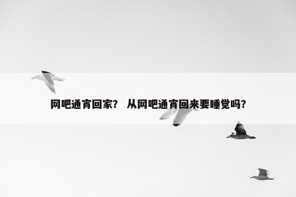 网吧通宵回家？ 从网吧通宵回来要睡觉吗？