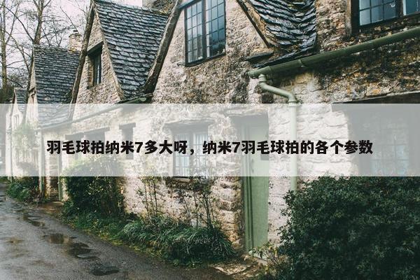 羽毛球拍纳米7多大呀，纳米7羽毛球拍的各个参数