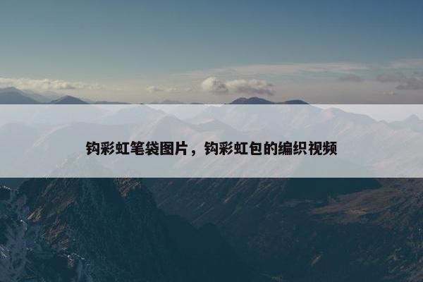 钩彩虹笔袋图片，钩彩虹包的编织视频