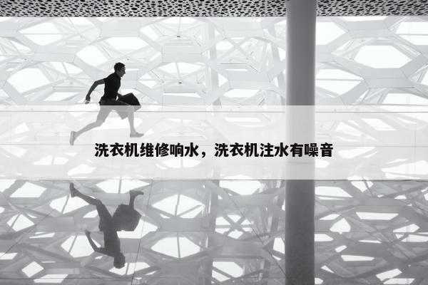 洗衣机维修响水，洗衣机注水有噪音