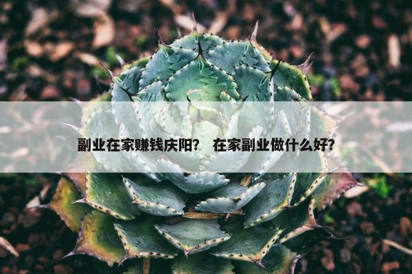 副业在家赚钱庆阳？ 在家副业做什么好？