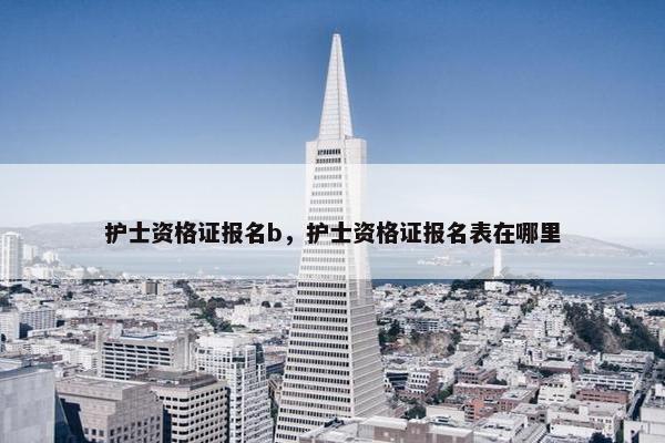 护士资格证报名b，护士资格证报名表在哪里