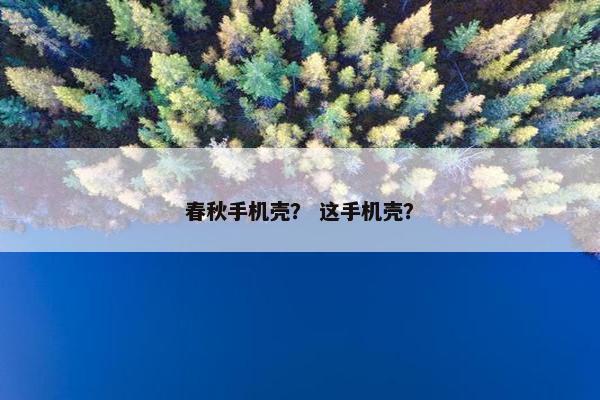 春秋手机壳？ 这手机壳？