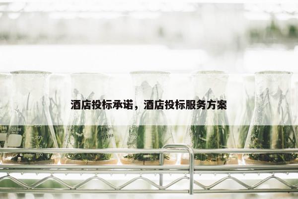酒店投标承诺，酒店投标服务方案