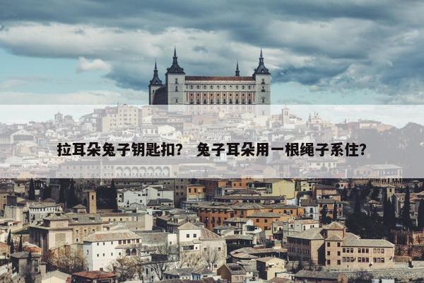 拉耳朵兔子钥匙扣？ 兔子耳朵用一根绳子系住？