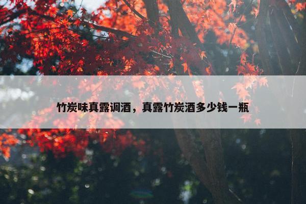 竹炭味真露调酒，真露竹炭酒多少钱一瓶