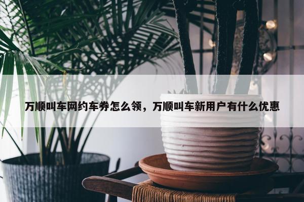 万顺叫车网约车券怎么领，万顺叫车新用户有什么优惠