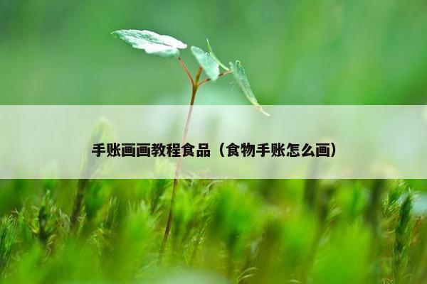 手账画画教程食品（食物手账怎么画）