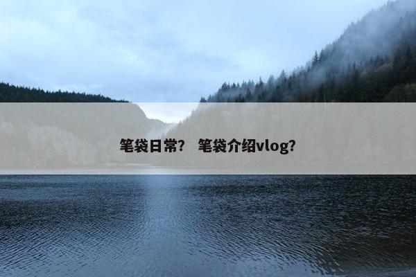 笔袋日常？ 笔袋介绍vlog？
