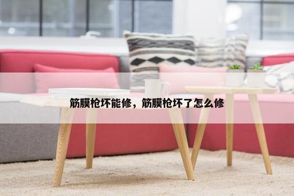 筋膜枪坏能修，筋膜枪坏了怎么修