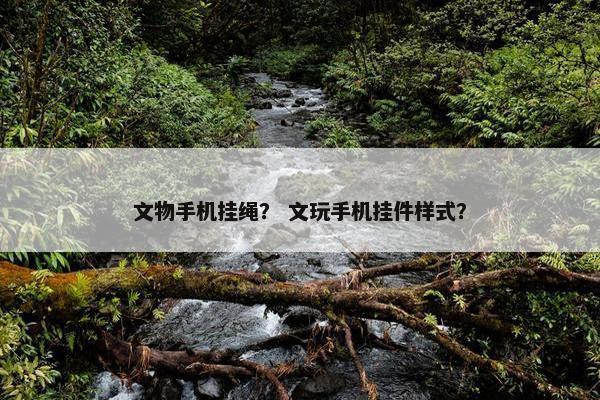 文物手机挂绳？ 文玩手机挂件样式？
