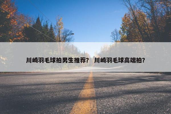 川崎羽毛球拍男生推荐？ 川崎羽毛球高端拍？