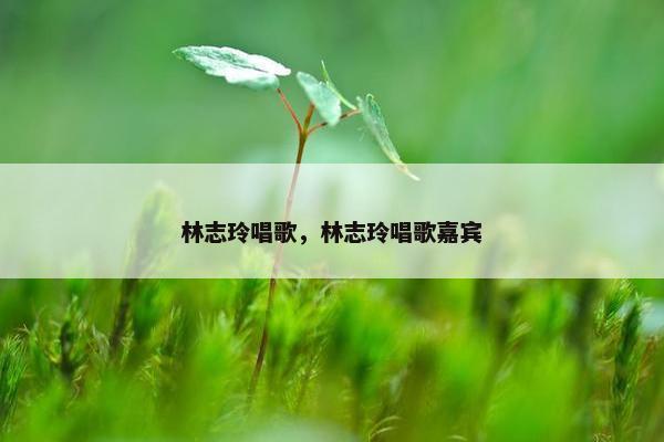 林志玲唱歌，林志玲唱歌嘉宾