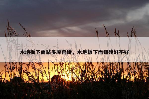 木地板下面贴多厚瓷砖，木地板下面铺砖好不好