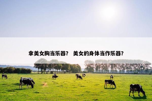 拿美女胸当乐器？ 美女的身体当作乐器？