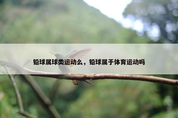 铅球属球类运动么，铅球属于体育运动吗