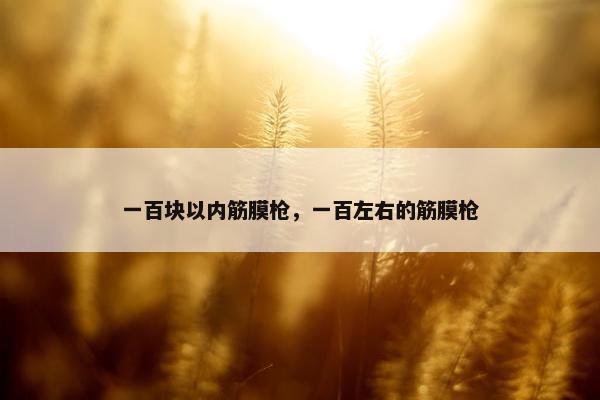 一百块以内筋膜枪，一百左右的筋膜枪