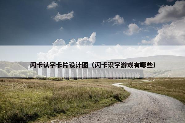 闪卡认字卡片设计图（闪卡识字游戏有哪些）