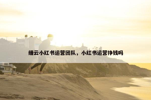 缙云小红书运营团队，小红书运营挣钱吗