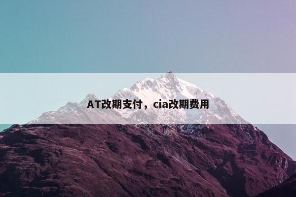 AT改期支付，cia改期费用