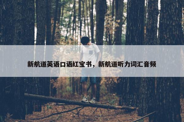新航道英语口语红宝书，新航道听力词汇音频