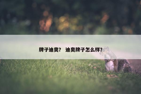 牌子迪奥？ 迪奥牌子怎么样？