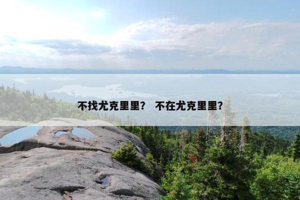 不找尤克里里？ 不在尤克里里？