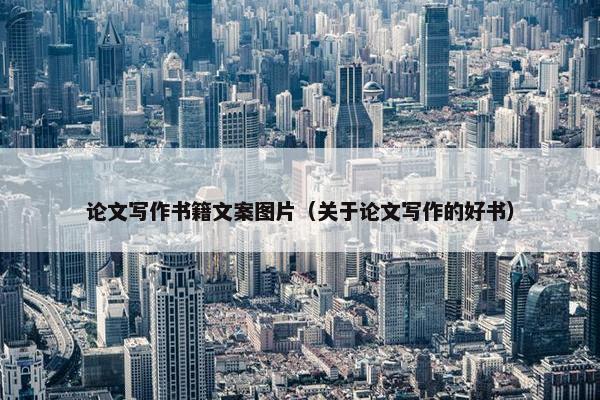 论文写作书籍文案图片（关于论文写作的好书）
