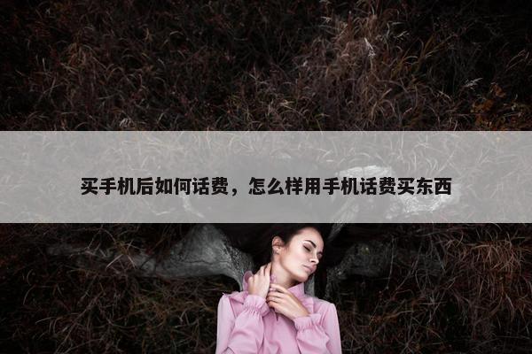 买手机后如何话费，怎么样用手机话费买东西