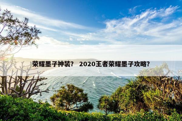荣耀墨子神装？ 2020王者荣耀墨子攻略？
