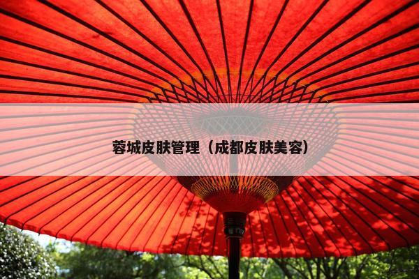 蓉城皮肤管理（成都皮肤美容）
