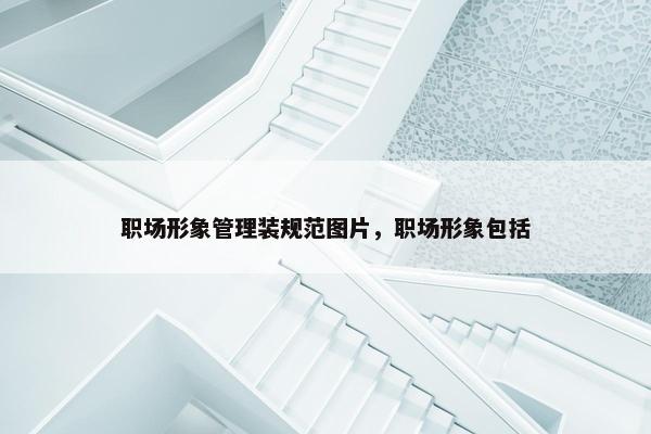 职场形象管理装规范图片，职场形象包括