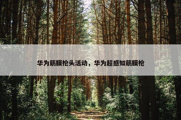 华为筋膜枪头活动，华为超感知筋膜枪