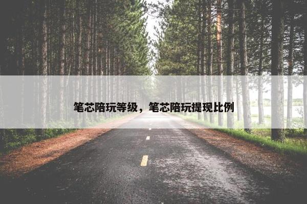 笔芯陪玩等级，笔芯陪玩提现比例