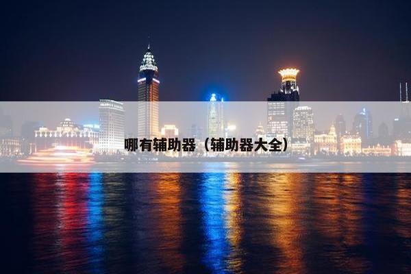 哪有辅助器（辅助器大全）