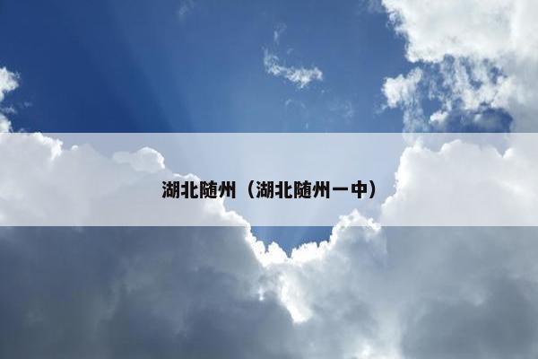 湖北随州（湖北随州一中）