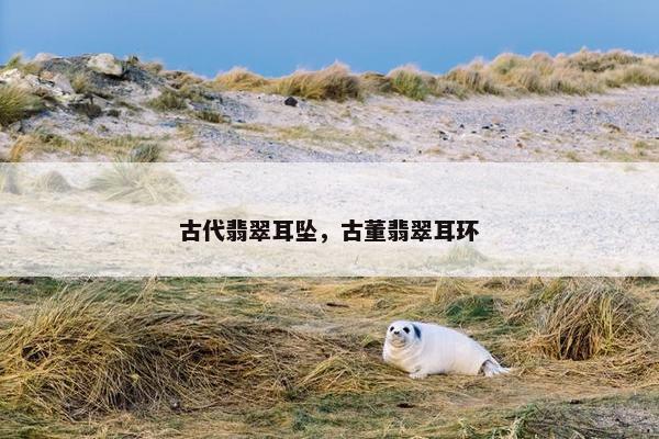古代翡翠耳坠，古董翡翠耳环