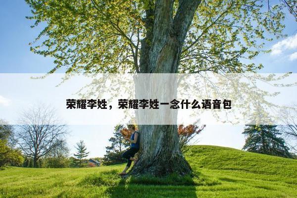 荣耀李姓，荣耀李姓一念什么语音包