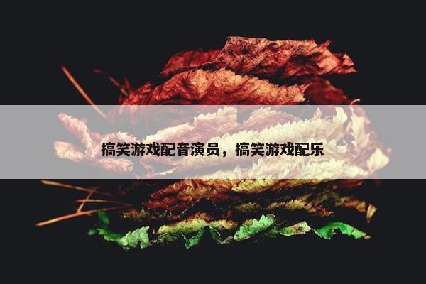 搞笑游戏配音演员，搞笑游戏配乐
